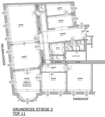 Stiege 2/Top 11 222m²