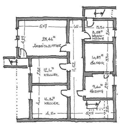 Grundriss Untergeschoß