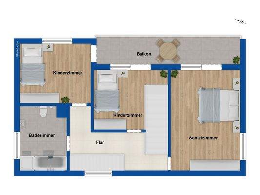 Grundriss Obergeschoss