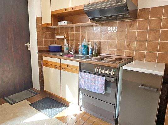 Küche mit Außenzugang