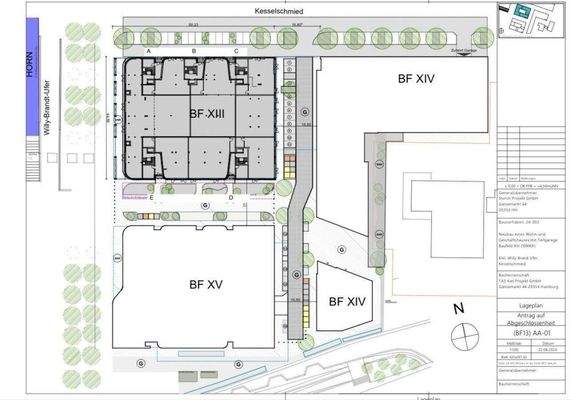 Lageplan Baufeld XIII