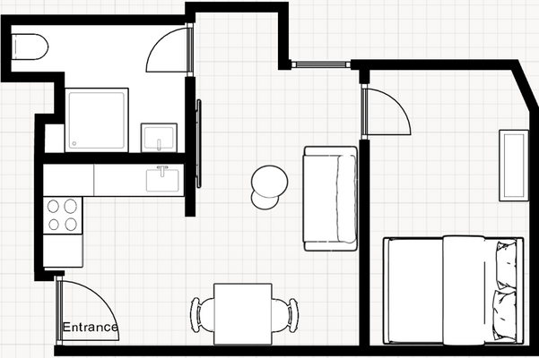 Fehmarnerstraße 6, WE 25 - Möblierter Grundriss