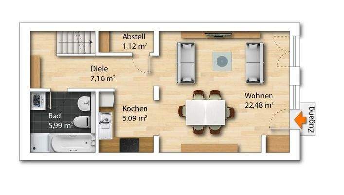 Grundriss Ebene I - EG