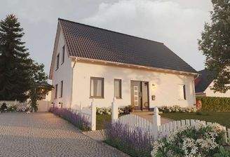 Landhaus Straßenansicht weiß