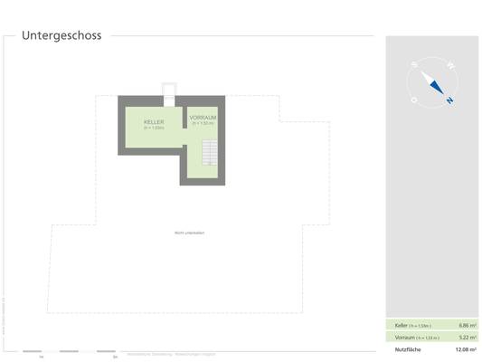 Grundriss Untergeschoss