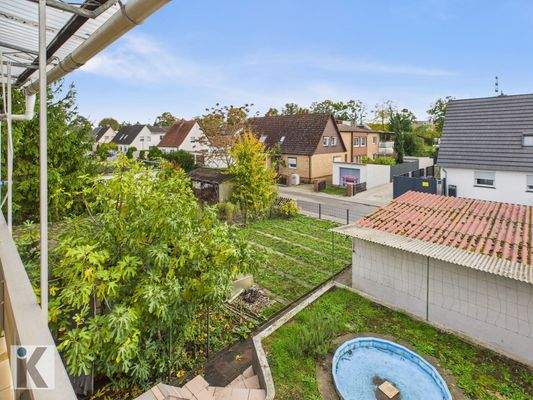 Freier Blick vom Balkon