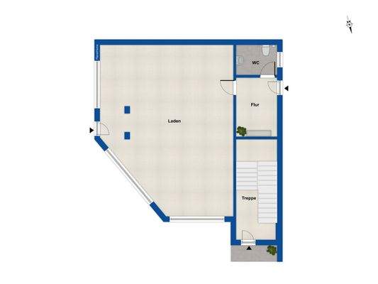 Grundriss Gewerbefläche - EG