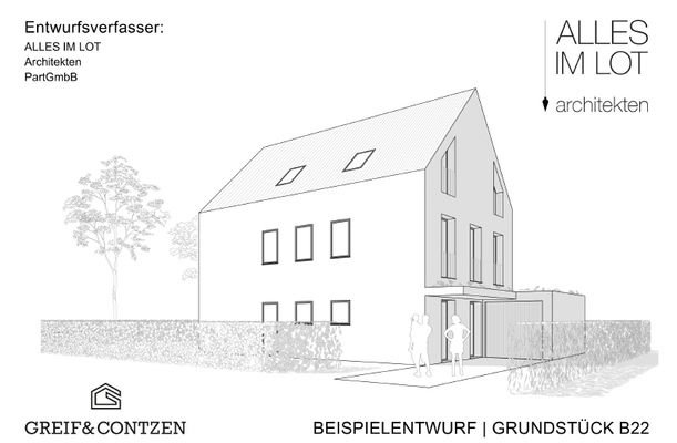 Beispielentwurf Quartier Hohenlind - Grundstück B22