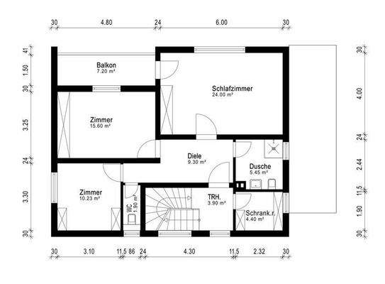 Grundriss 1. Obergeschoss