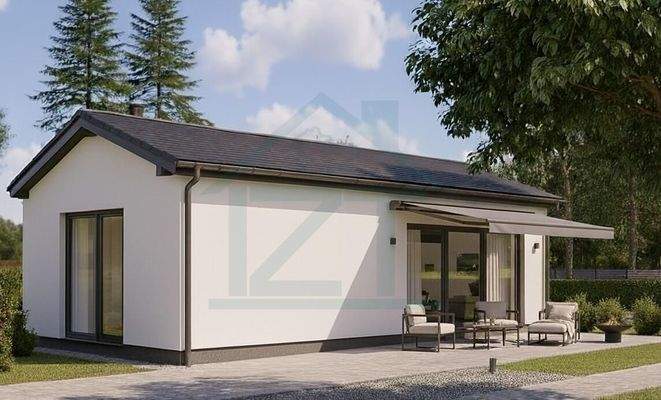 Moderne Einfamilienhaus mit Terrasse