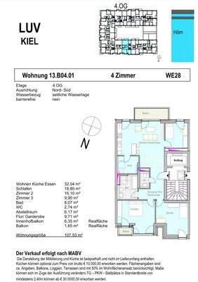 Grundriss WE 28 Baufeld XIII