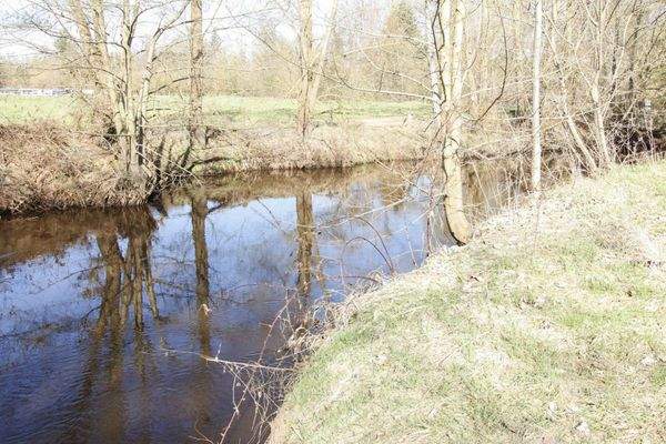 Flusslauf der Böhme am Grundstück