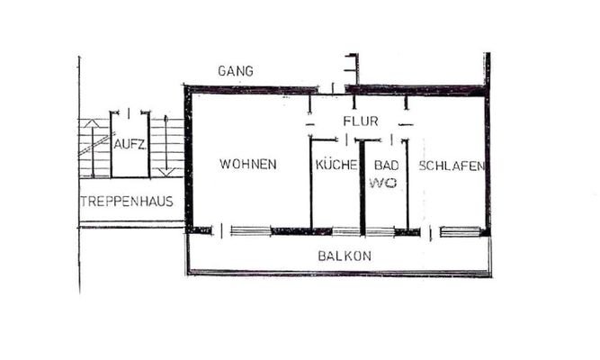 Grundriss-Wohnung
