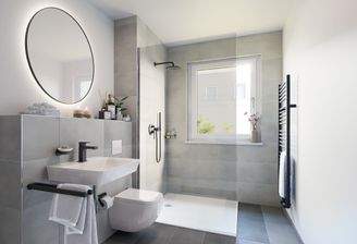 Badezimmer mit Sonderausstattung