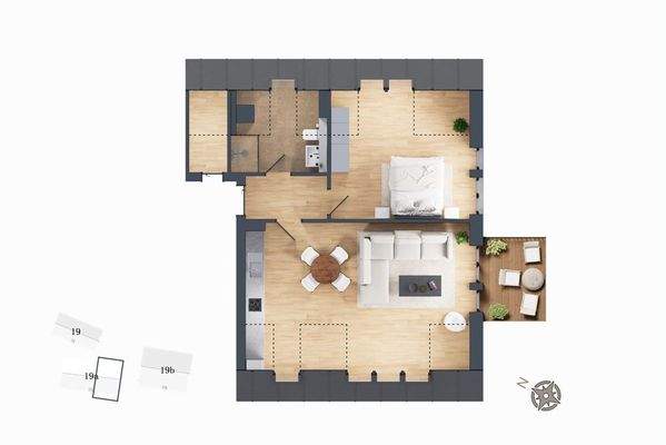 Grundriss Wohnung 12