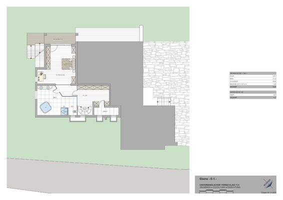 Grundriss - Ebene E-1 -