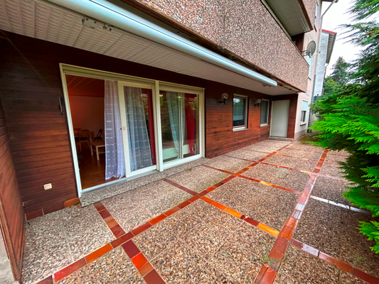 Terrasse Blick zum Wohnzimmer