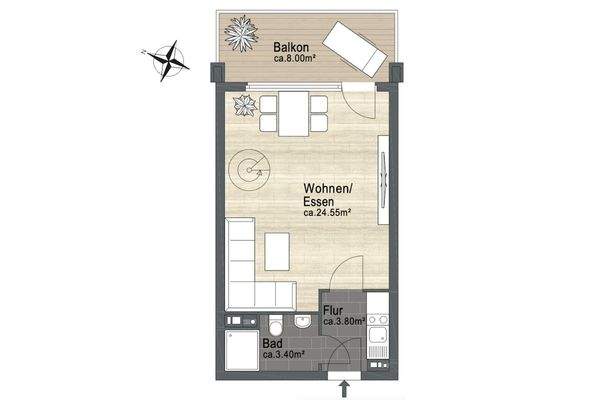 Grundriss Hochparterre