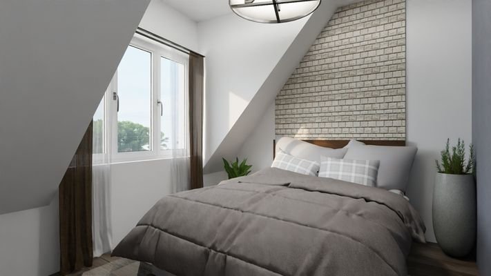 Renovierungsbeispiel Schlafzimmer modern