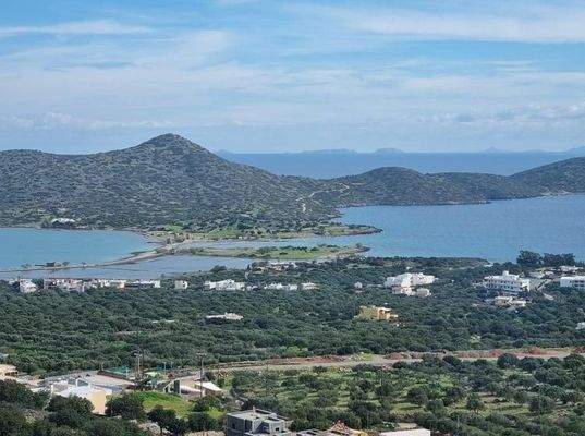 Kreta, Elounda: Baugrundstück mit Panorama-Blick zu verkaufen