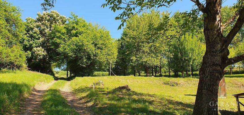 Grundstück sicht nach oben