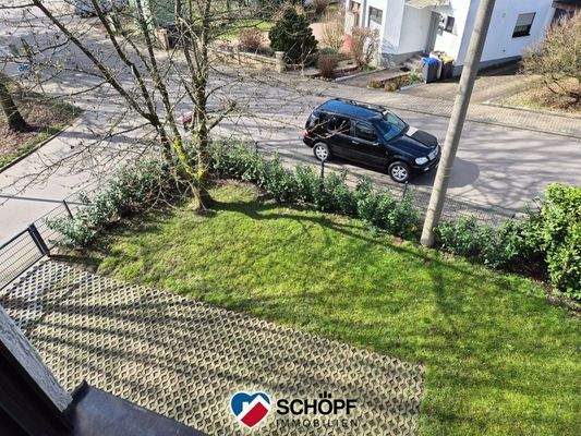 Blick auf Stellplatz