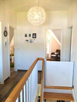 Treppenhaus OG mit Treppenschutzgitter