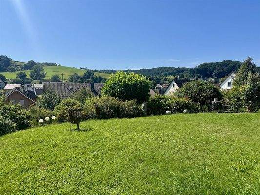 Gartenbereich mit herrlichem Weitblick