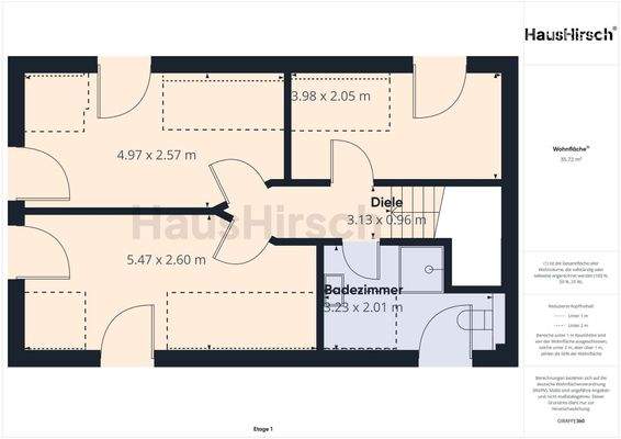 Grundriss Obergeschoss