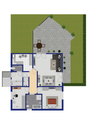 Außenbereich + Erdgeschoss