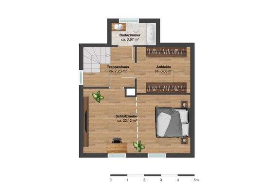 Grundriss OG, mögl. Teilung