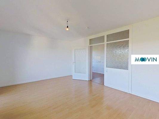 Ansicht III: Wohn- und Esszimmer