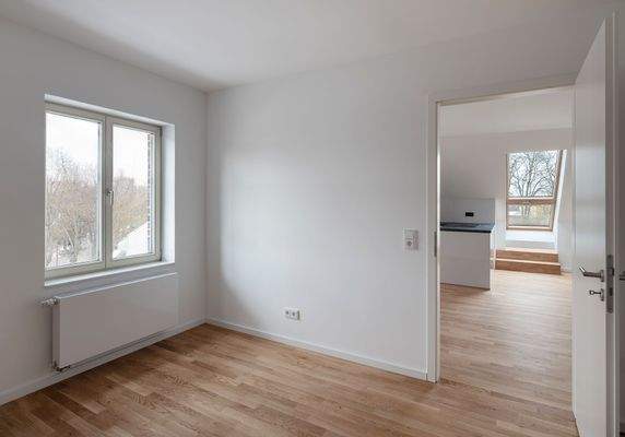 Schlafzimmer mit Eichenparkett