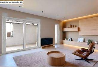Wohnzimmer KI bearbeitet