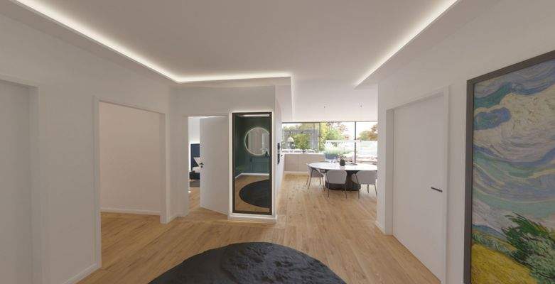 Visualisierungsbeispiel Eingangsbereich WGH 11