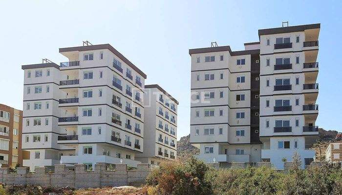 New Apartments with Balcony and Separate Kitchen in Antalya
