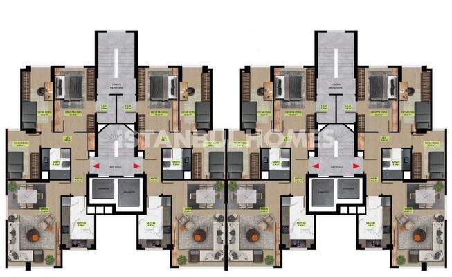 Flats with Sea Views Close to the Metro in Kadıköy