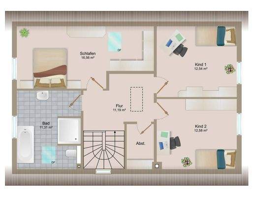 Grundriss Obergeschoss