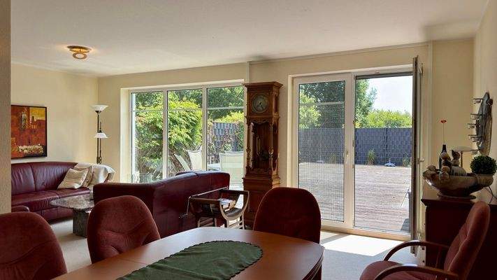 Blick vom Wohnzimmer