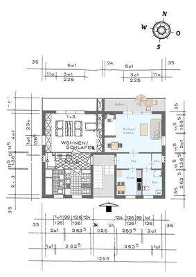 Grundriss der Wohnung Nr. 4