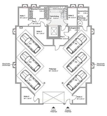 Haus 2 - Grundriss Kellergeschoss