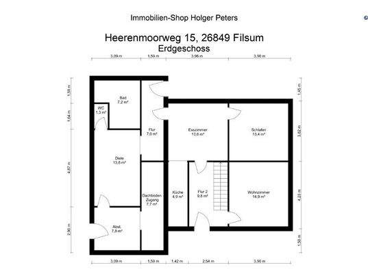Grundriss Erdgeschoss_Heerenmoorweg_Filsum