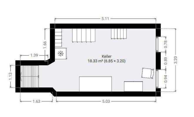 Grundriss Keller