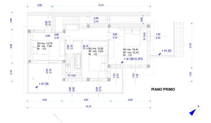 Grundriss Obergeschoss