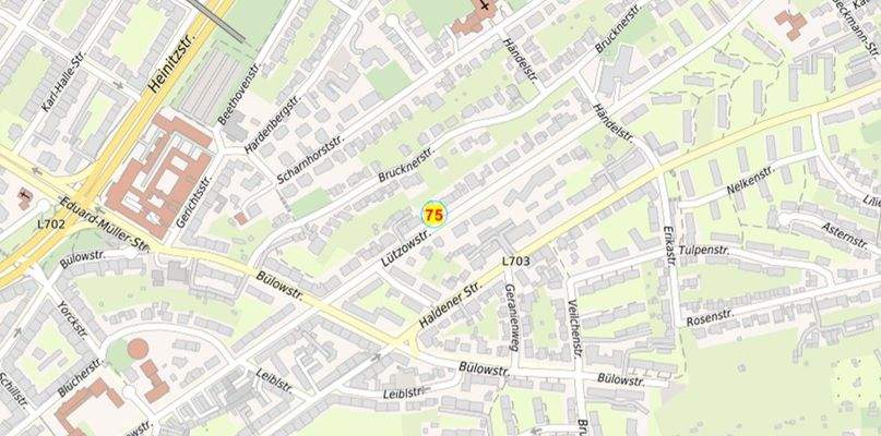 Karte von Lützowstraße 75