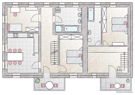 Obergeschoss Grundriss