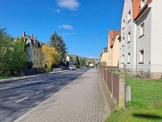 Straße Richtung Freital