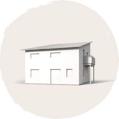 Home 2 Variante Pultdach und Balkon