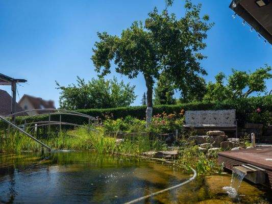 Badteich und Abkühlung von der Sauna