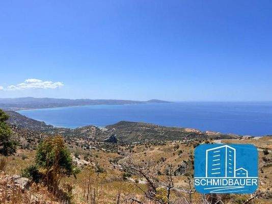 Kreta, Melambes: Grundstück mit herrlichem Meerblick auf das Libysche Meer zu verkaufen